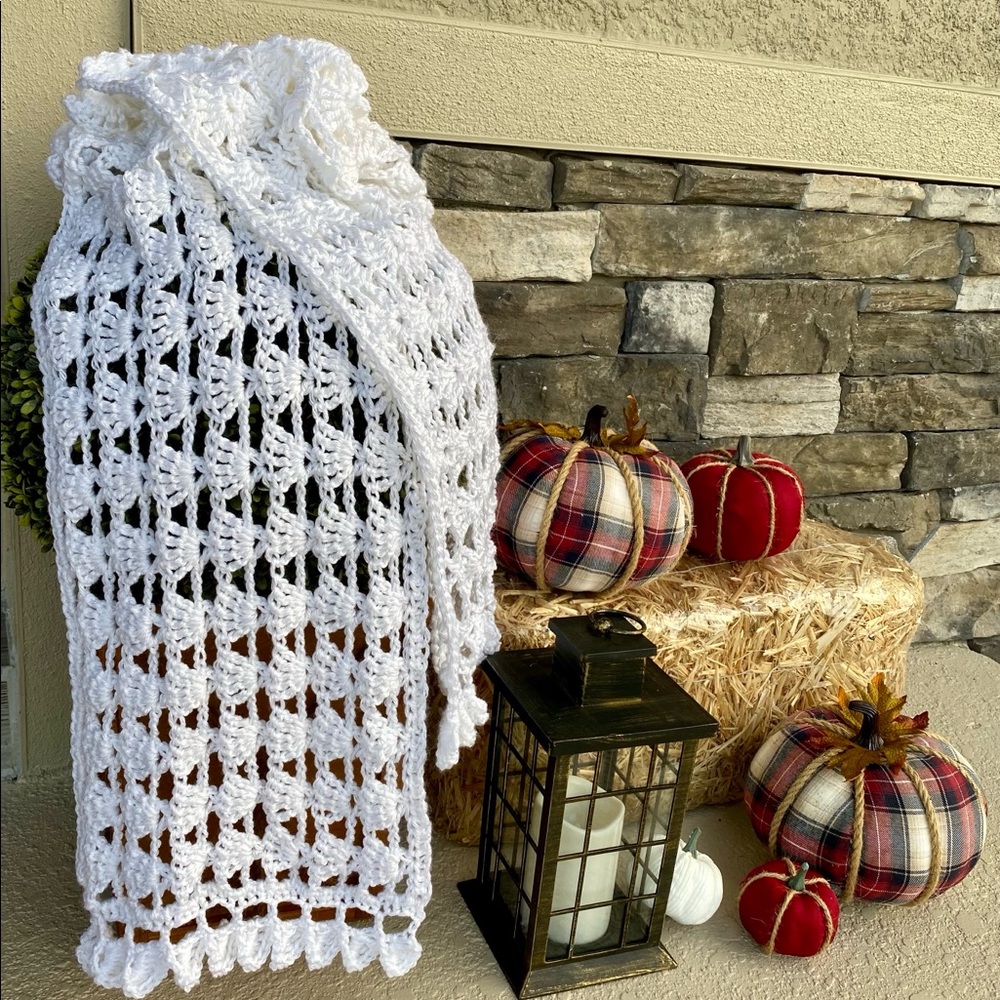HANDMADE crocheted shawl